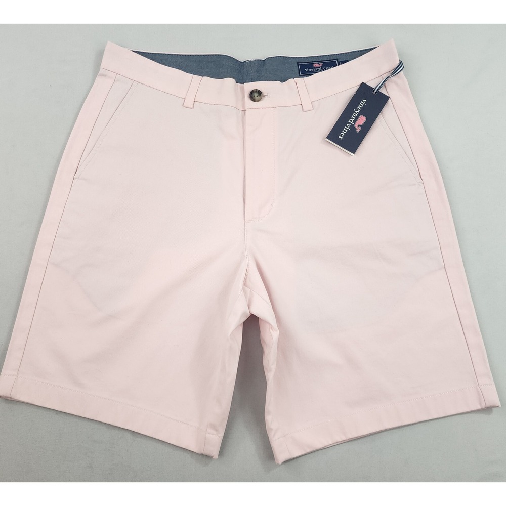 Vineyard Vines Mens 32 Breaker Shorts Pink Dogwood 9 Inch Stretch 1H0462 NEW